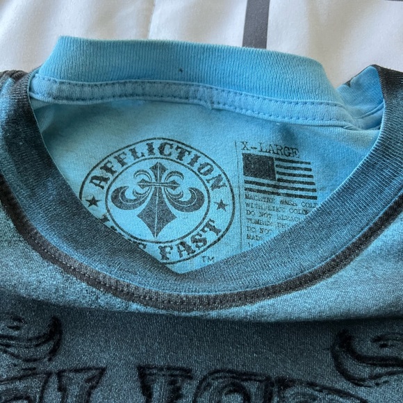 Men’s xl short sleeve affliction T-shirt - Picture 2 of 3